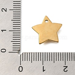 PVD Vacuum Plating 201 Stainless Steel Charms&nbsp;STAS-C111-24G