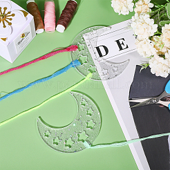Glitter Acrylic Thread Winding Boards&nbsp;DIY-WH0581-17