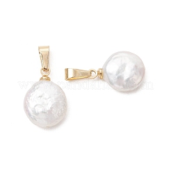 Natural Baroque Pearl Keshi Pearl Pendants&nbsp;PALLOY-JF05373