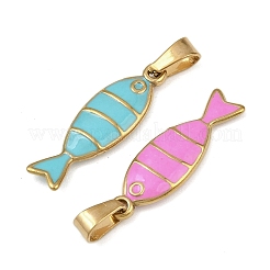 304 Stainless Steel Enamel Pendants&nbsp;STAS-C150-02G