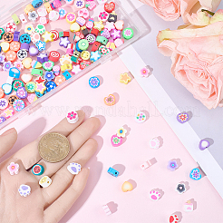 180Pcs 9 Styles Handmade Polymer Clay Beads&nbsp;CLAY-SC0002-56