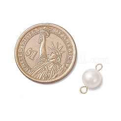 Natural Pearl Two Sides Polished Connector Charms&nbsp;PALLOY-JF04637