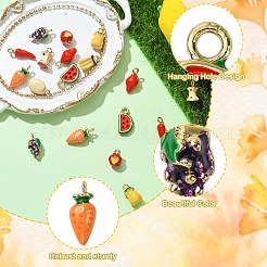 20Pcs 10 Styles Alloy Enamel Pendants&nbsp;FIND-CJ0003-68