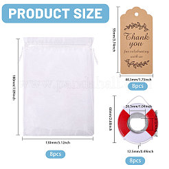 Life Buoy Shape Plastic Bottle Opener&nbsp;AJEW-CA0005-39