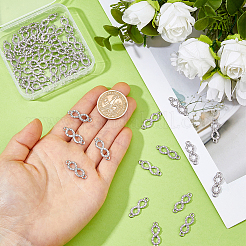 50Pcs Alloy Crystal Rhinestone Links/Connectors&nbsp;ALRI-FH0001-25P