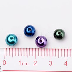 8mm Multicolor Pearlized Glass Pearl Beads for Jewelry Making&nbsp;HY-PH0006-8mm-11