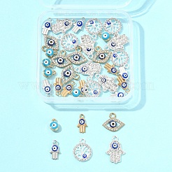 36Pcs 6 Styles Alloy Charms&nbsp;ENAM-FS0002-38