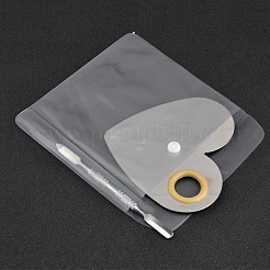 Stainless Steel Color Palette and Double Head Spoon Palette Spatulas Stick Rod&nbsp;MRMJ-G001-85