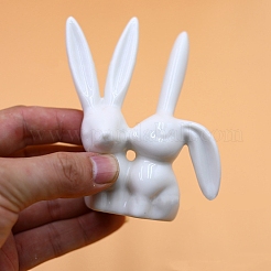 Porcelain Rabbit Sculpture Display Decorations&nbsp;PW-WG617B0-01