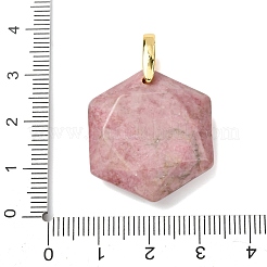 Natural Rhodonite Faceted Pendants&nbsp;G-B188-03G-06