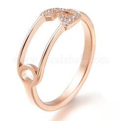 304 Stainless Steel Finger Rings&nbsp;RJEW-F110-05RG-7