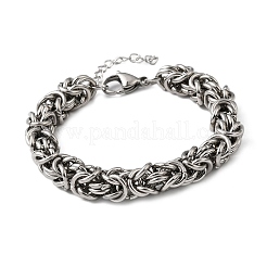 304 Stainless Steel Byzantine Chains Bracelets for Women&nbsp;BJEW-P399-01B-P