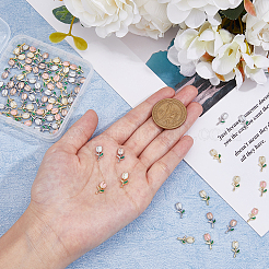 80Pcs 4 Style Alloy Enamel Cabochons&nbsp;FIND-DC0003-83