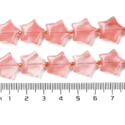Cherry Quartz Glass Beads Strands&nbsp;G-NH0005-021