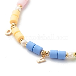 Polymer Clay Beaded Necklace Set&nbsp;NJEW-JN03621