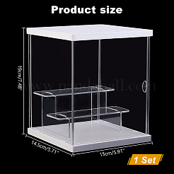 3-Tier Transparent Acrylic Minifigures Display Case&nbsp;ODIS-WH0043-68B