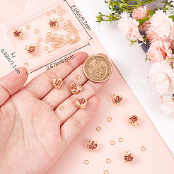 12Pcs Brass Micro Pave Chocolate Cubic Zirconia Charms&nbsp;KK-CN0003-22