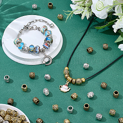 90Pcs Colors Zinc Alloy European Beads&nbsp;FIND-SP0005-97A