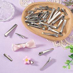 40Pcs 4 Styles Iron Alligator Hair Clips Findings&nbsp;PHAR-TADJ0001-10