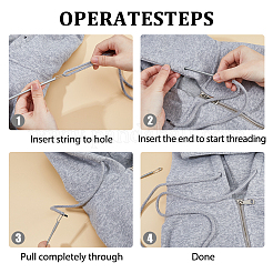12Pcs Spring Steel Elastic Band Threader Drawstring Guide&nbsp;FIND-FH0011-18