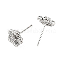 SHEGRACE Brass Micro Pave Cubic Zirconia Stud Earrings&nbsp;XGRQ4N068-711P