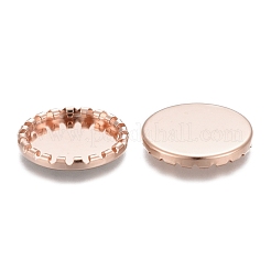 304 Stainless Steel Cabochon Settings&nbsp;X-STAS-P249-09RG