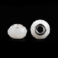 Imitation Jade Glass European Beads&nbsp;GPDL-N004-B14mm-B01