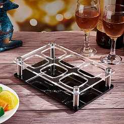 Glitter 6-Hole Acrylic Shot Glasses Holders&nbsp;AJEW-WH0368-10A