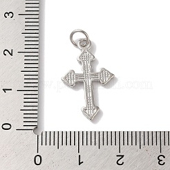 Rack Plating Brass & Cubic Zirconia Pendants&nbsp;KK-L216-054P-02