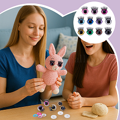 22 Bags 11 Colors Resin Safety Craft Eyes for Doll Making&nbsp;DIY-PH0031-81