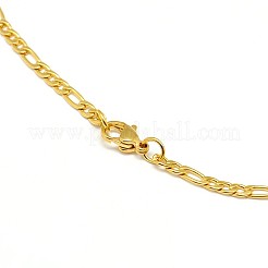 304 Stainless Steel Figaro Chain Necklace Making&nbsp;X-STAS-A028-N022G