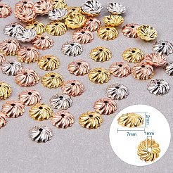 Brass Flower Bead Caps&nbsp;KK-PH0034-81