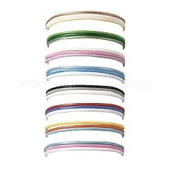 8Pcs 8 Colors Korean Waxed Polyester Cord Braided Bead Bracelets&nbsp;BJEW-FS00024