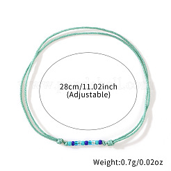 Glass Seed Beads Braided Bead Bracelets&nbsp;UB5281-2