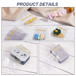 200Pcs 2 Styles Plastic Hair Clip & Hair Tie Display Cards&nbsp;CDIS-OC0001-06