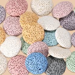 24Pcs Unwaxed Natural Lava Rock Beads&nbsp;G-PA0002-11