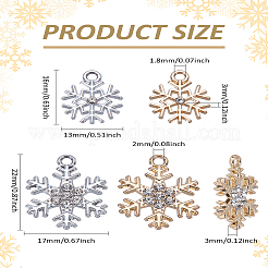 16Pcs 4 Style Alloy Pendants&nbsp;FIND-LP0004-14