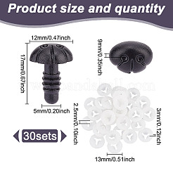 30 Sets Plastic Dog Safety Craft Noses&nbsp;FIND-GO0002-17D