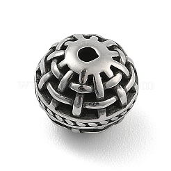 304 Stainless Steel Hollow Beads&nbsp;STAS-S173-22AS