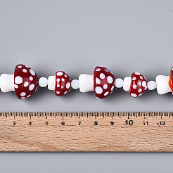 Handmade Lampwork Beads Strands&nbsp;LAMP-N028-11