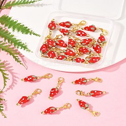 25Pcs Lampwork Pendant Decorations&nbsp;HJEW-FS00036