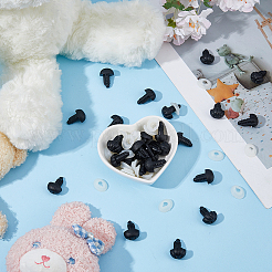 80Pcs Plastic Craft Safety Screw Dog Noses&nbsp;DOLL-PH0001-68