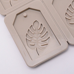 Monstera Food Grade Silicone Pendant Molds&nbsp;DIY-WH0181-12