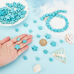 3 Strands 3 Styles Synthetic Turquoise Beads Strands&nbsp;G-AR0004-69A