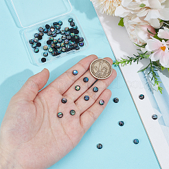 70Pcs Natural Paua Shell & Acrylic Cabochons&nbsp;SHEL-BC0001-047