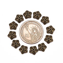 Tibetan Style Bead Caps&nbsp;X-TIBEB-A24621-AB-FF