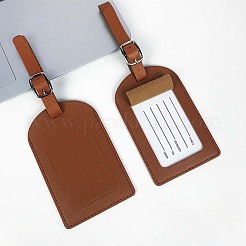 CutHollow 4Pcs PU Leather Luggage Tag&nbsp;OFST-CL0001-01A-02