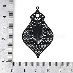 Spray Painted 430 Stainless Steel Etched Metal Embellishments Pendants&nbsp;STAS-A192-04EB