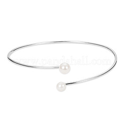 Cute Rhodium Plated 925 Sterling Silver Cuff Bangle&nbsp;JB61A