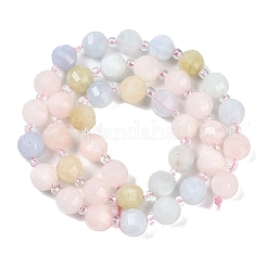 Natural Morganite Beads Strands&nbsp;G-G182-B33-03